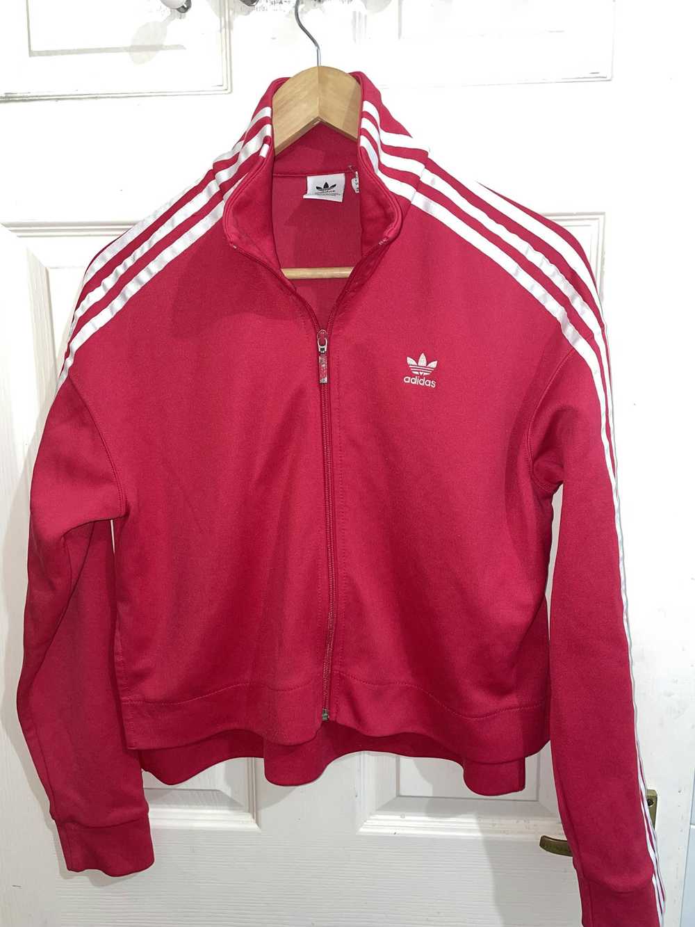 Adidas Adidas UK 10 Pink Long Sleeved Zip Fasten … - image 1