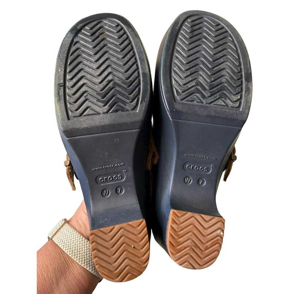 Crocs Crocs Sarah Dual Comfort Shoes Navy Blue Cl… - image 7