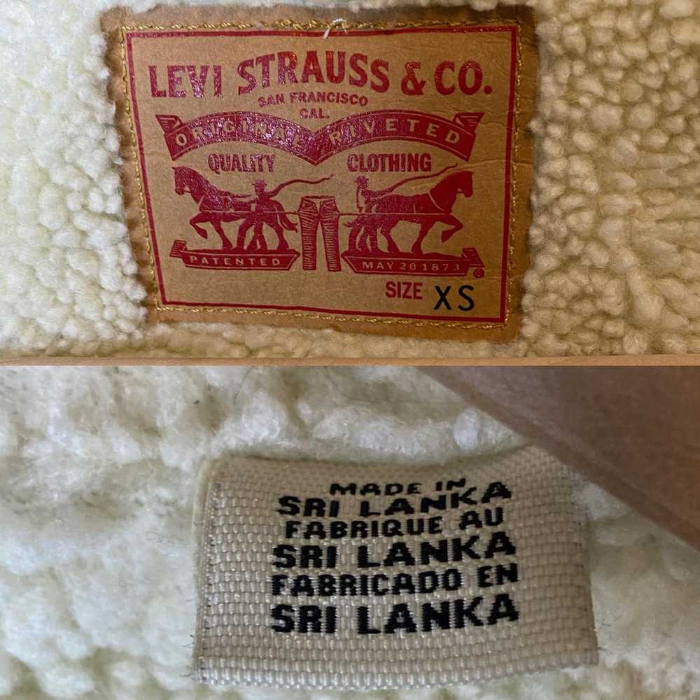 Levi's Levi's Women's Sherpa Trucker Jacket Cream… - image 6