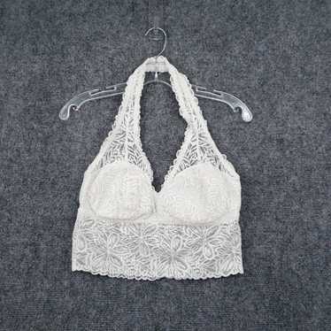 Vintage Aerie Bra Womens L Large White Bralette P… - image 1