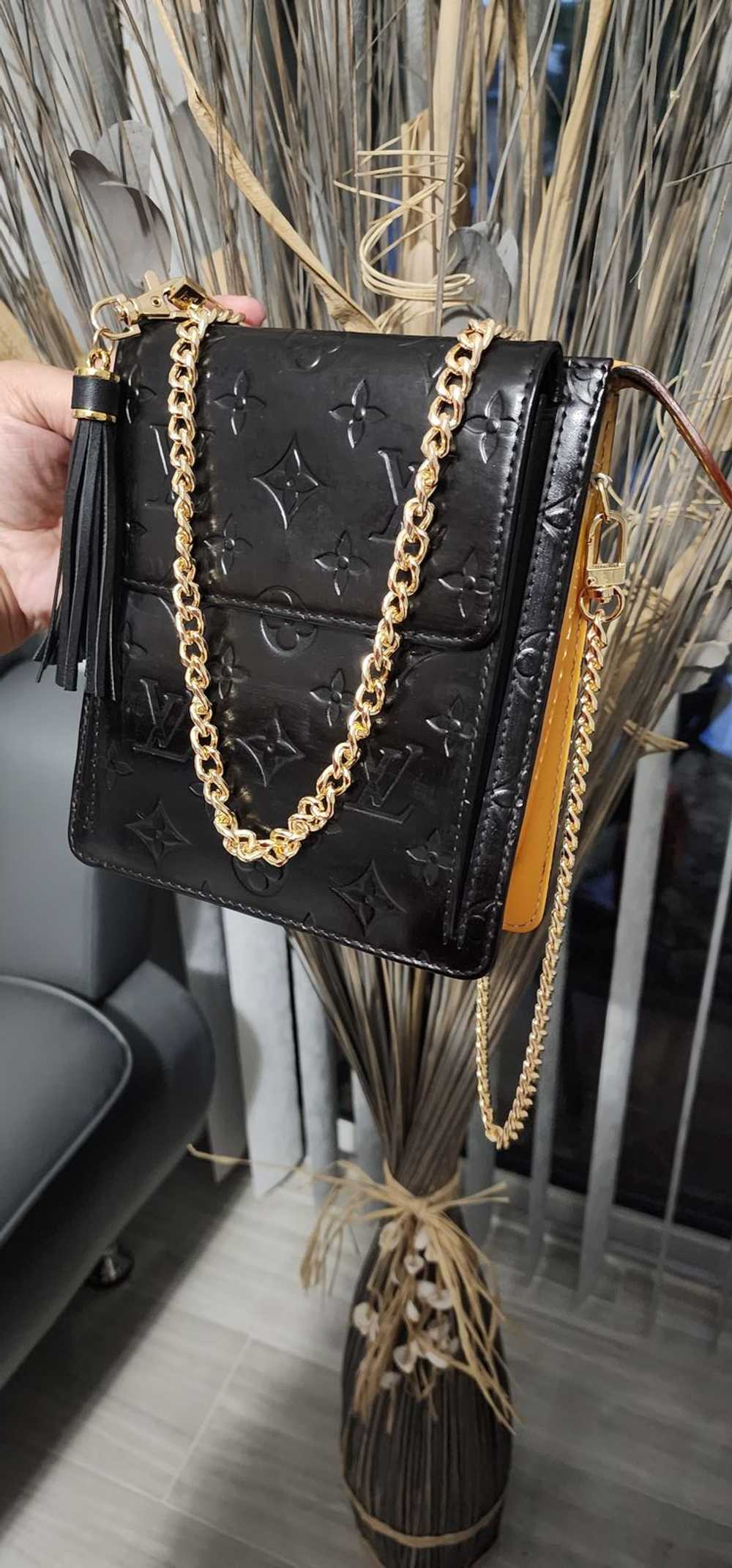 Louis Vuitton Motto Patent Leather Black Bag Cros… - image 2