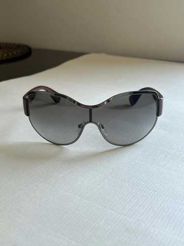Prada Shield Sunglasses Burgundy