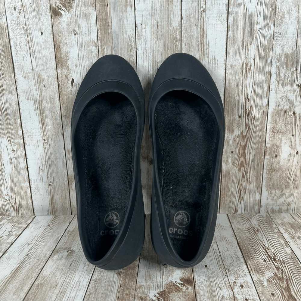 Crocs Crocs slip Ons black Womens 8 - image 5