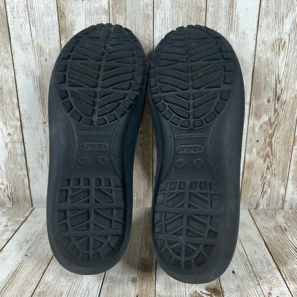 Crocs Crocs slip Ons black Womens 8 - image 6