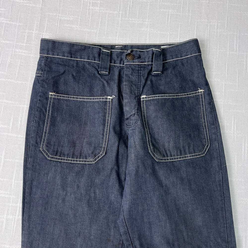 Avant Garde × Farah × Vintage 1970s Jeans 29x28 B… - image 11