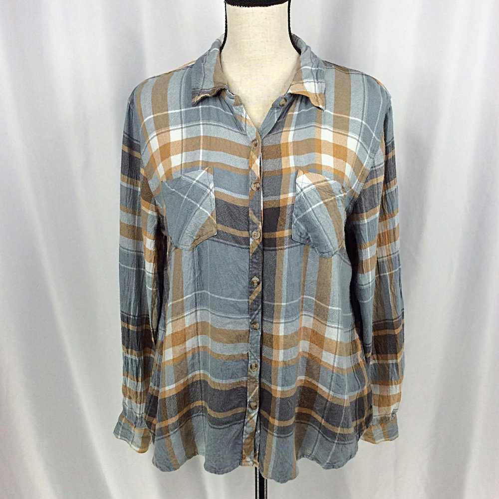 Other Maurices Plaid Top Long Sleeve Button Down … - image 1