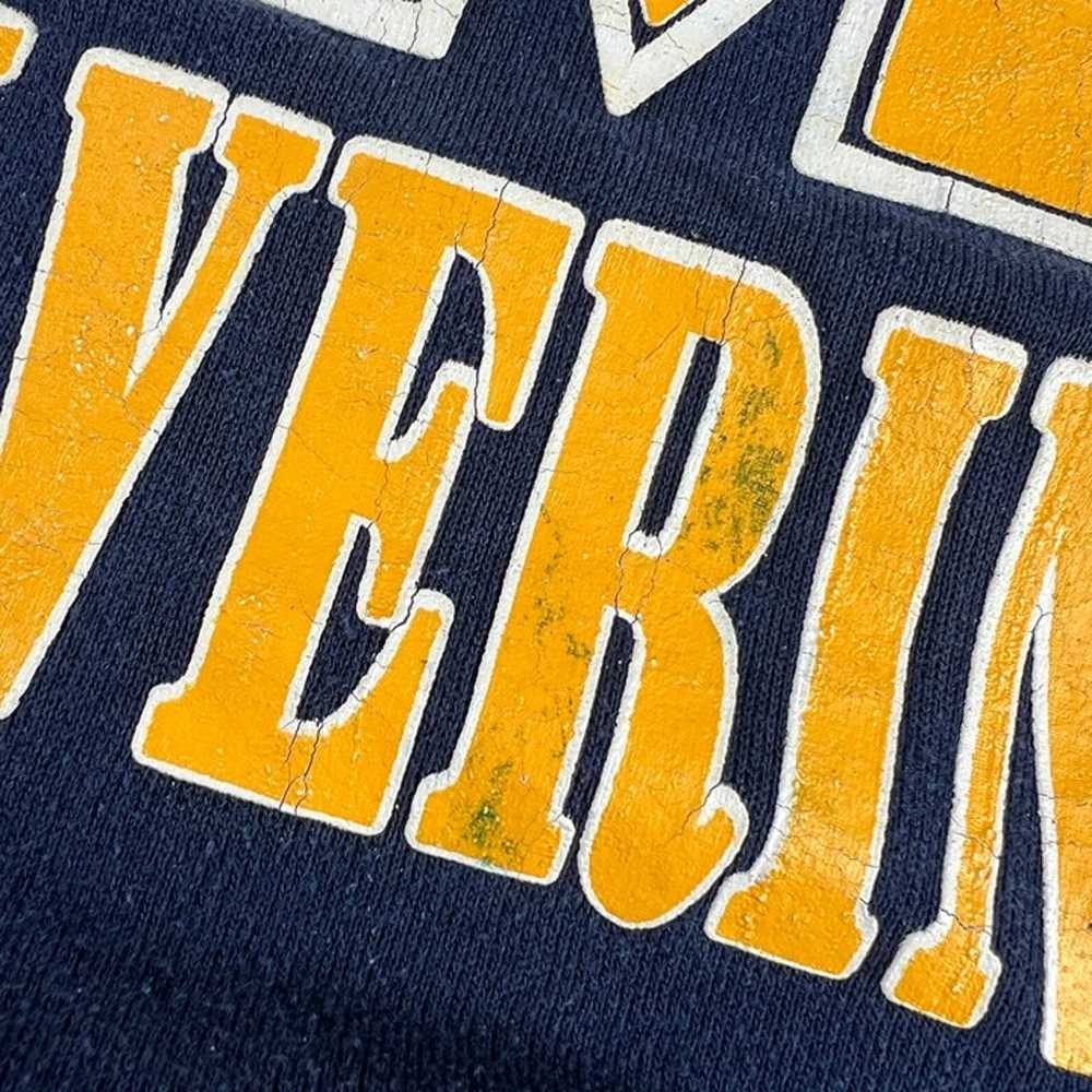 VTG 80s Artex Michigan Wolverines NCAA Sweatshirt… - image 4
