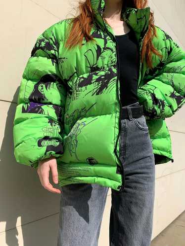 Streetwear SHOUNEN Anime printed, puffer jacket, g