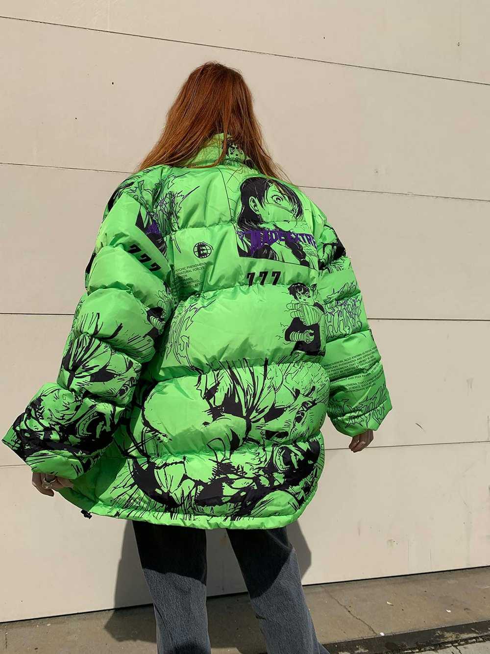 Streetwear SHOUNEN Anime printed, puffer jacket, … - image 2
