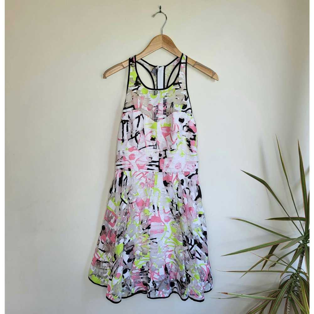 Milly Milly Sleeveless Cut-Out Back Floral Dress … - image 3
