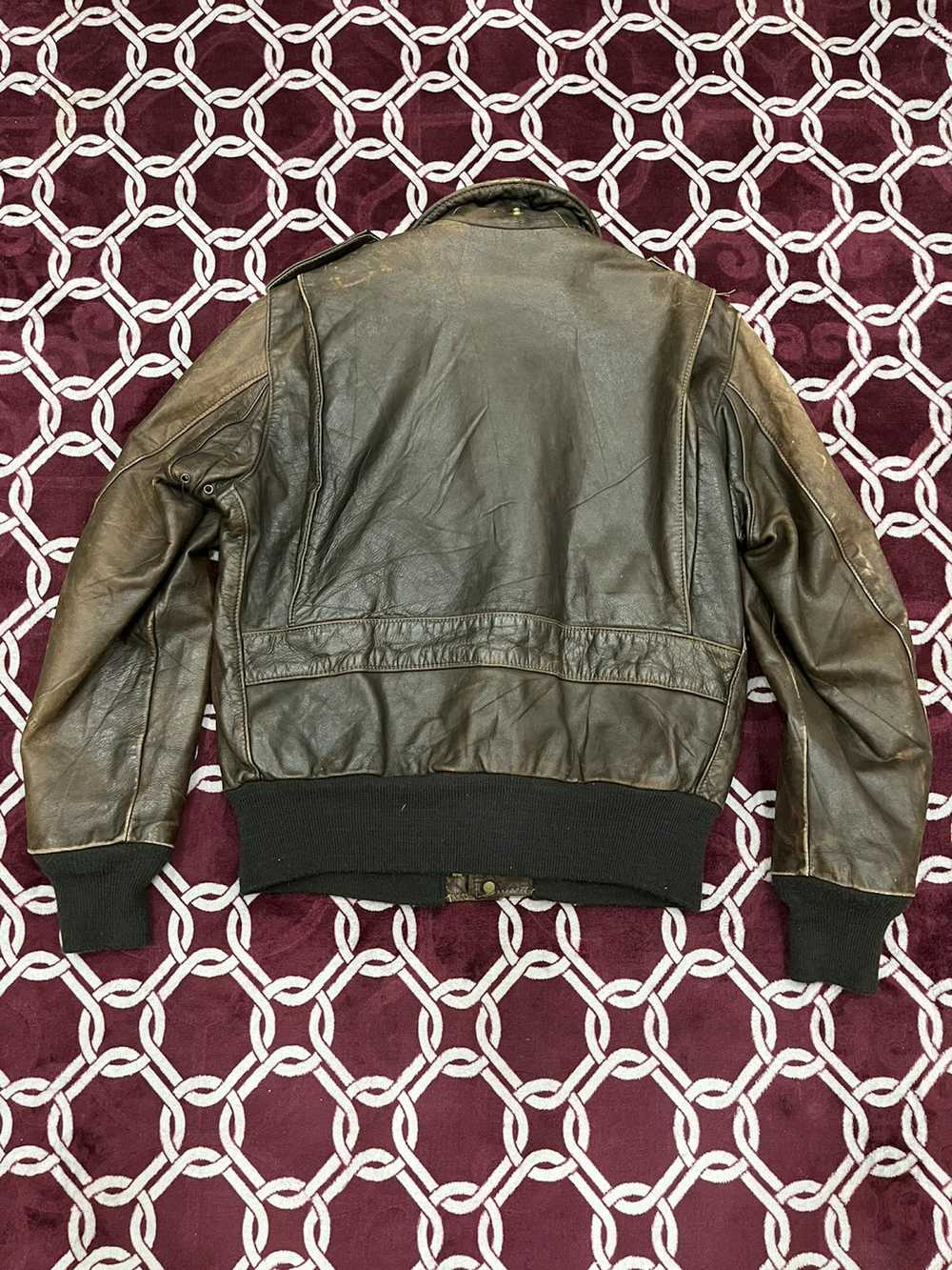 Genuine Leather × Leather Jacket × Schott 🔥Vinta… - image 2