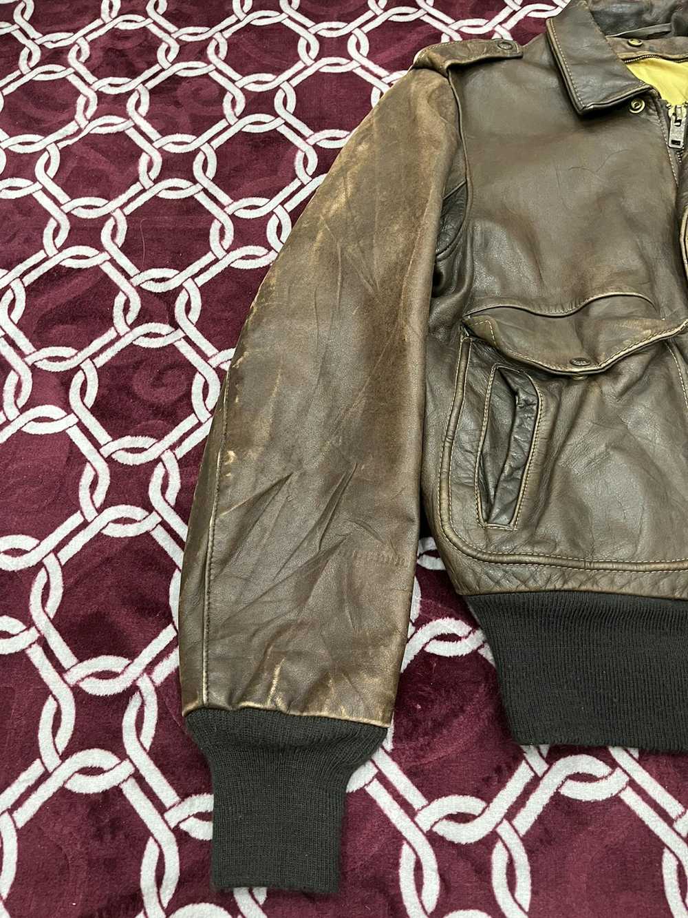 Genuine Leather × Leather Jacket × Schott 🔥Vinta… - image 3