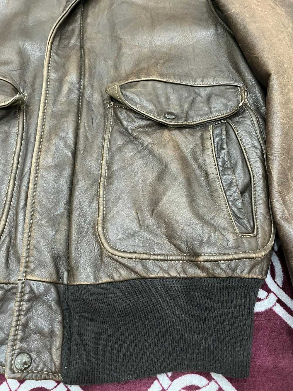 Genuine Leather × Leather Jacket × Schott 🔥Vinta… - image 5