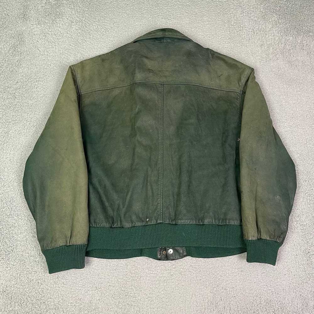 vintage leather bomber jacket - image 4