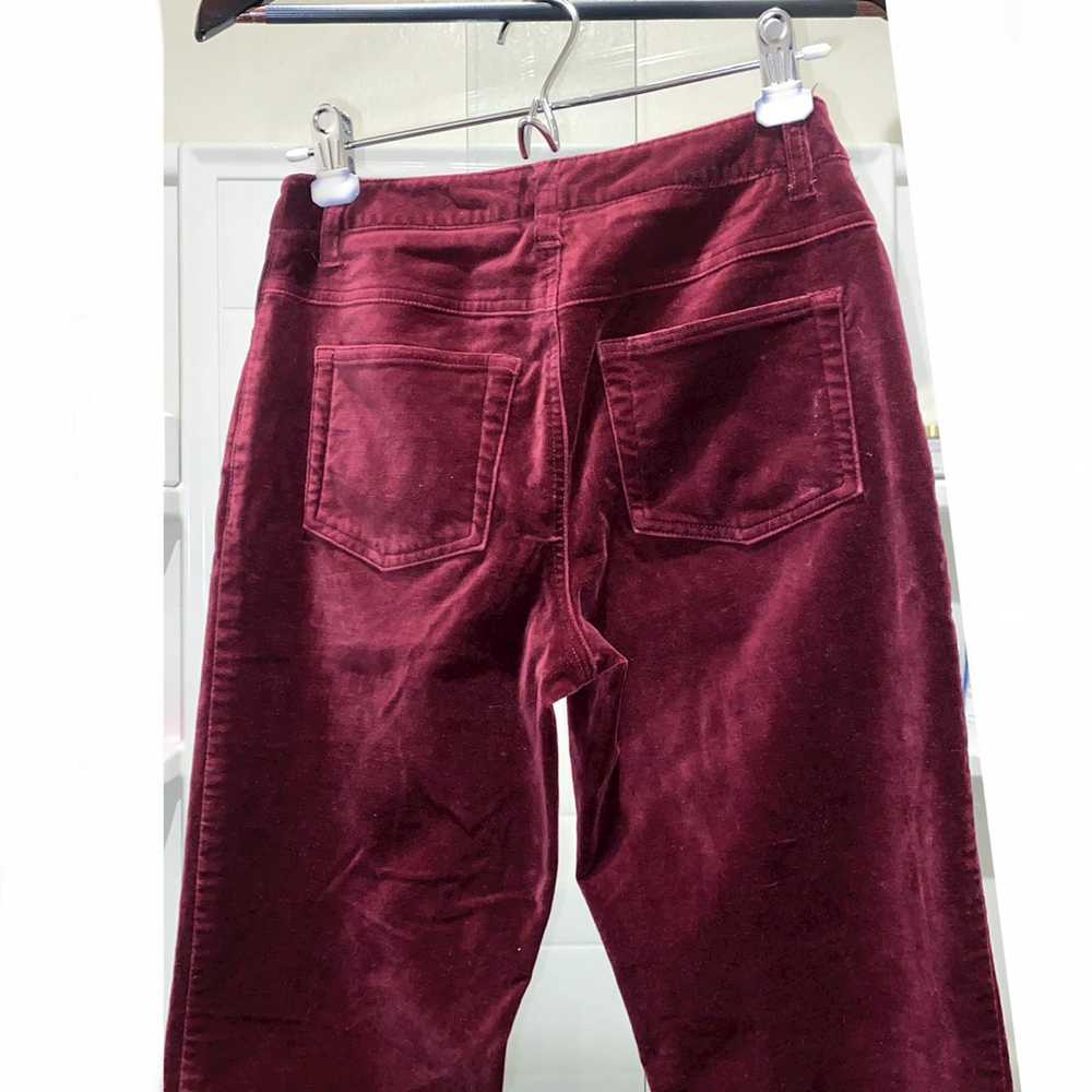 Newport × Other × Vintage Womens Red Velvet Pants… - image 5
