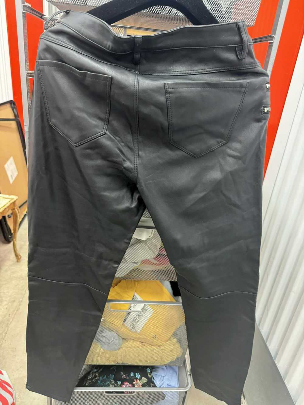 Zara Zara Genuine Leather Pants Size L - image 4