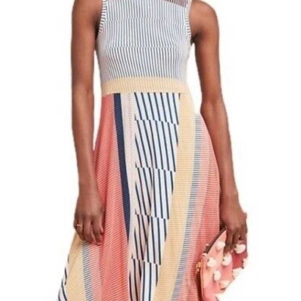 Anthropologie MAEVE Clearly Mock Striped Printed … - image 1