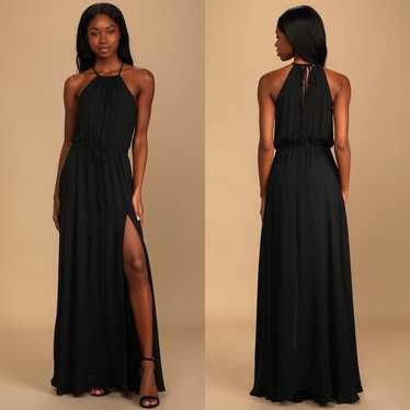 Lulus | Essence of Style Black Maxi Dress