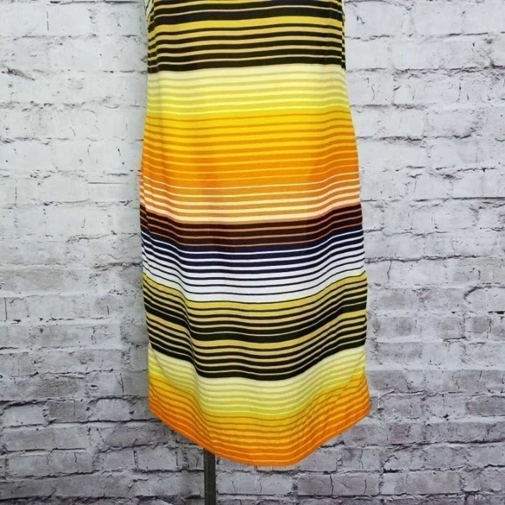 VTG 70s Handmade  Bright Striped Dress - image 3