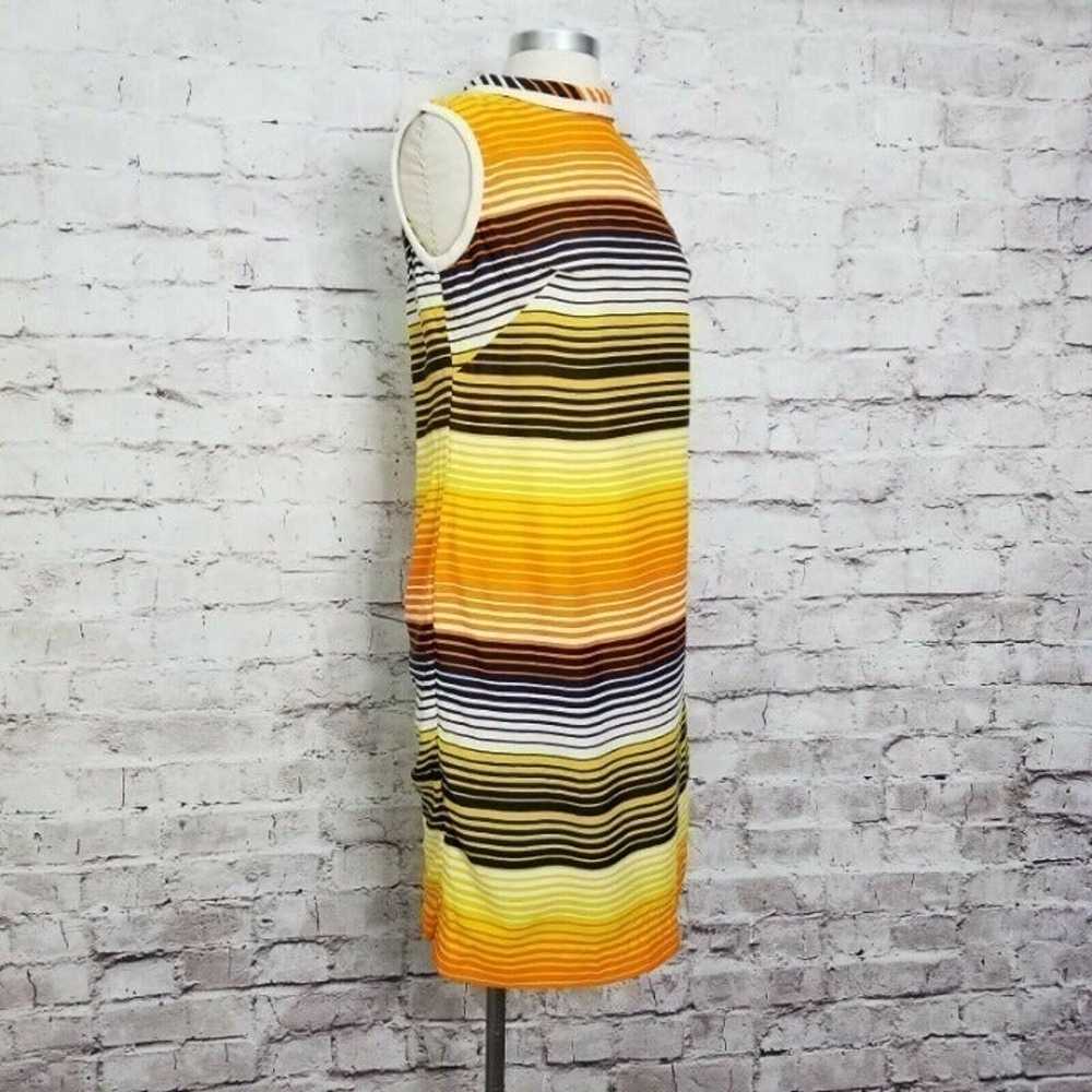VTG 70s Handmade  Bright Striped Dress - image 4