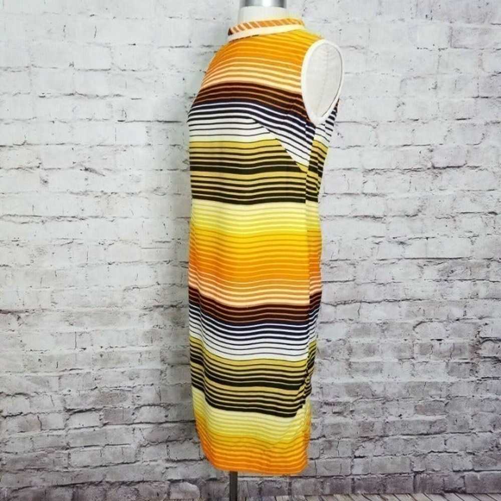 VTG 70s Handmade  Bright Striped Dress - image 5