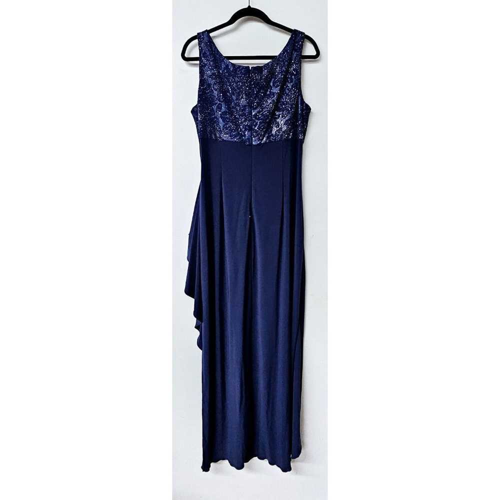 ALEX EVENINGS Navy Blue Sparkly Sleeveless Side R… - image 4