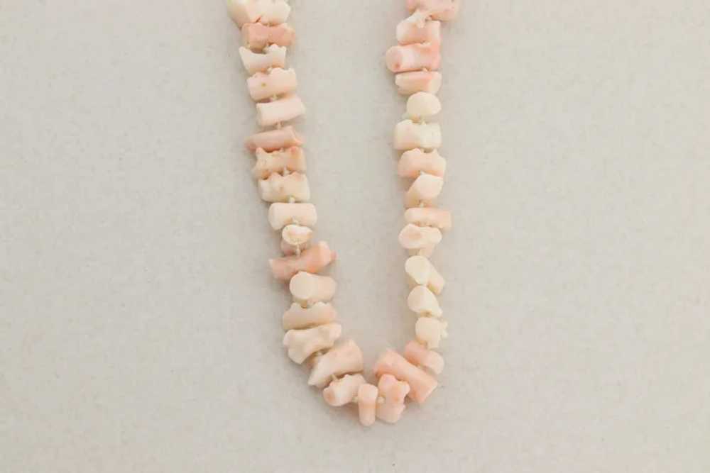 Angel Skin Coral Bead Necklace Long 32" inch - image 6