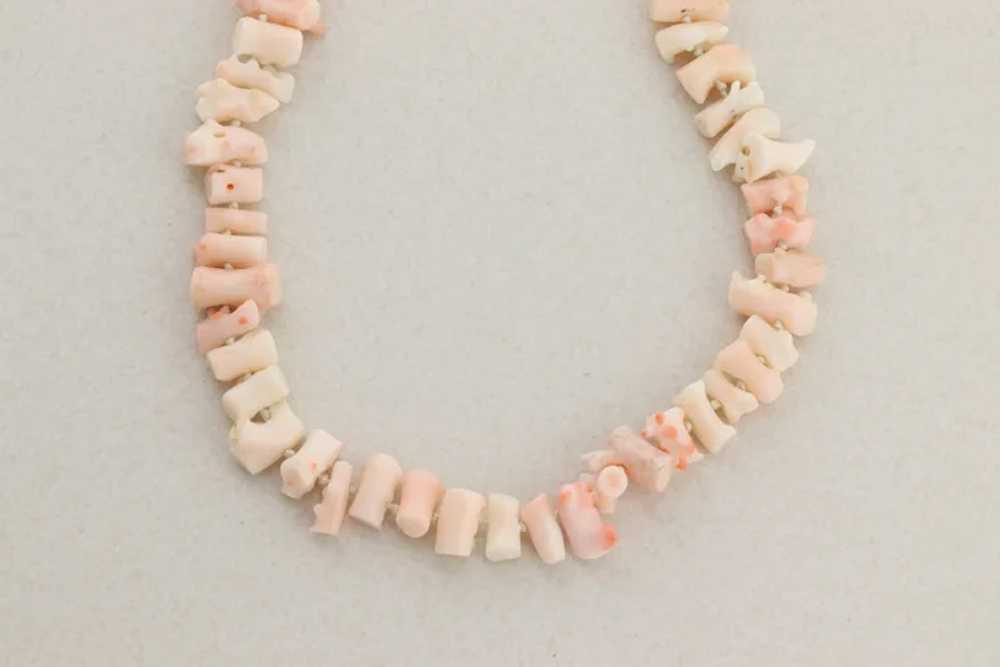 Angel Skin Coral Bead Necklace Long 32" inch - image 8