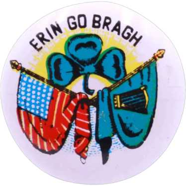 Brooch Lapel Hat Pin Erin Go Bragh Irish St. Patr… - image 1