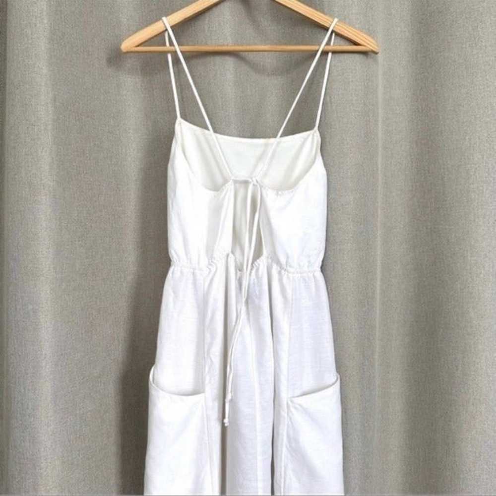 Reformation White Tencel Linen Midi Dress Size 2 - image 4