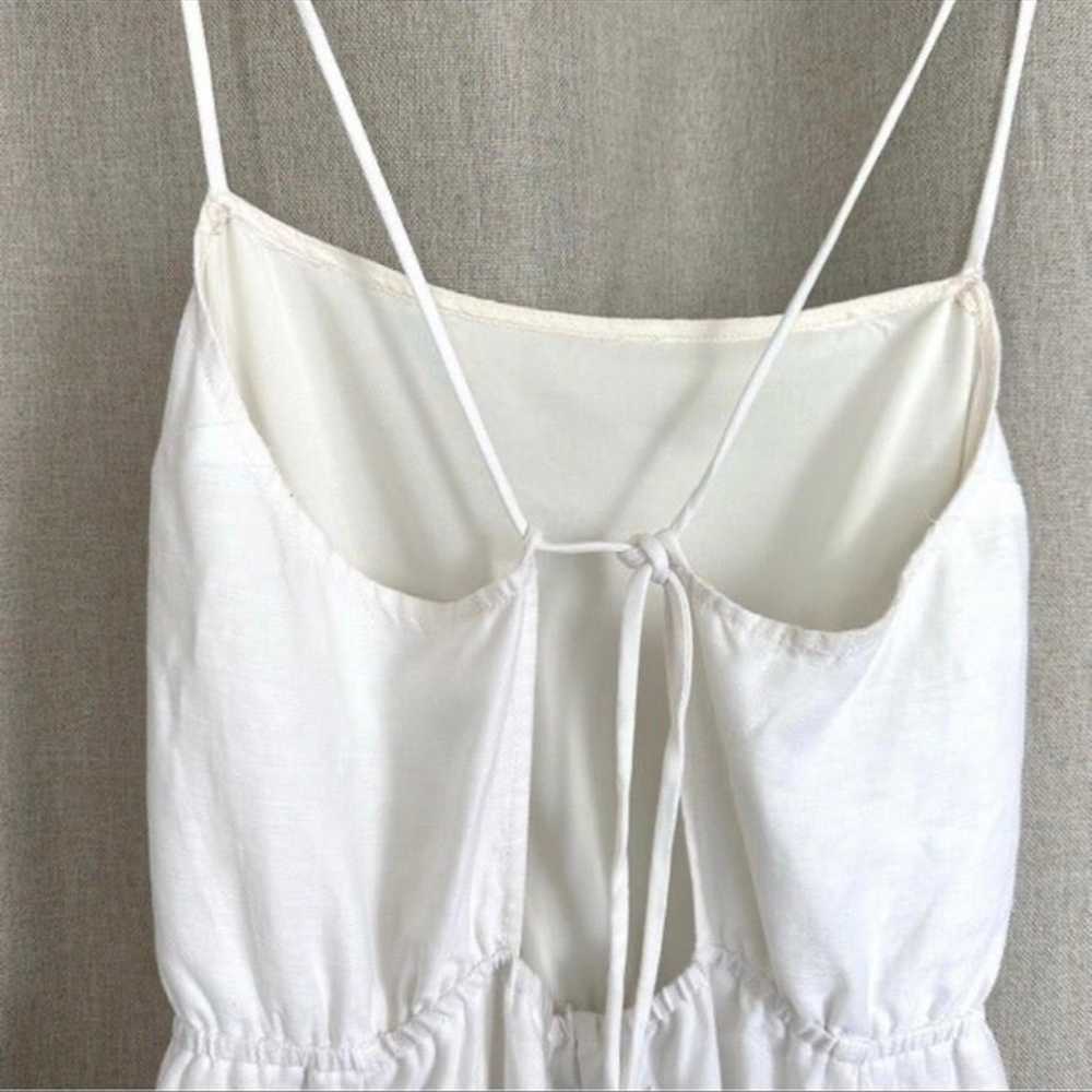 Reformation White Tencel Linen Midi Dress Size 2 - image 5