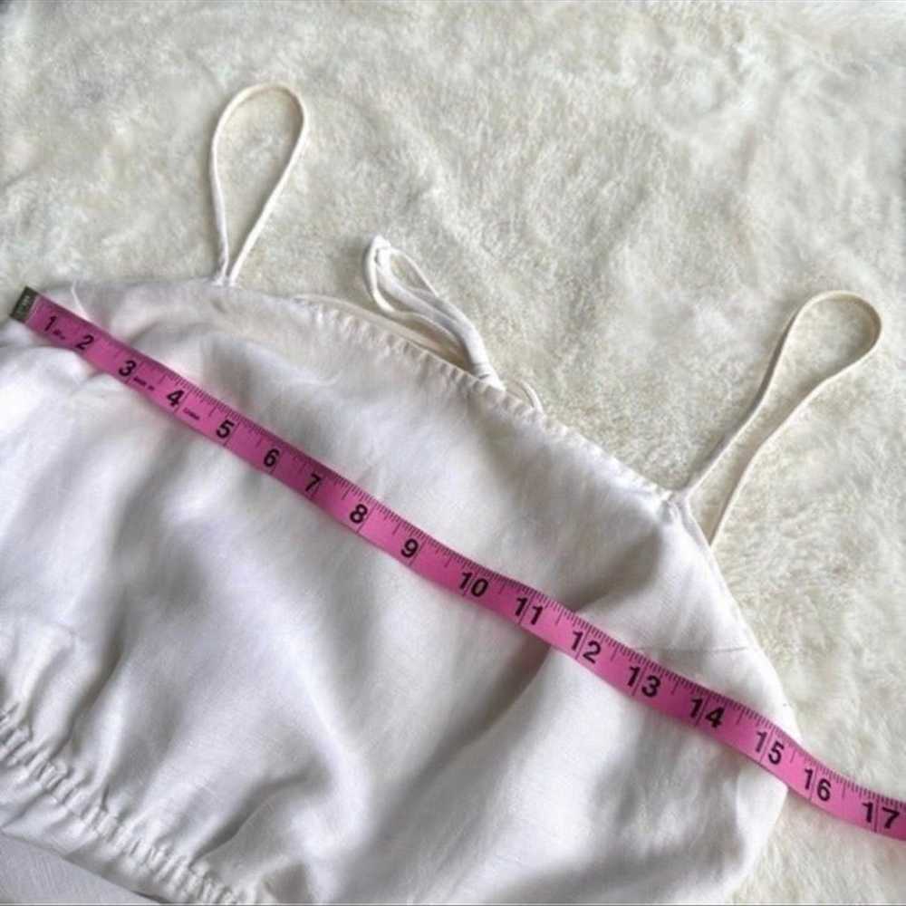 Reformation White Tencel Linen Midi Dress Size 2 - image 7