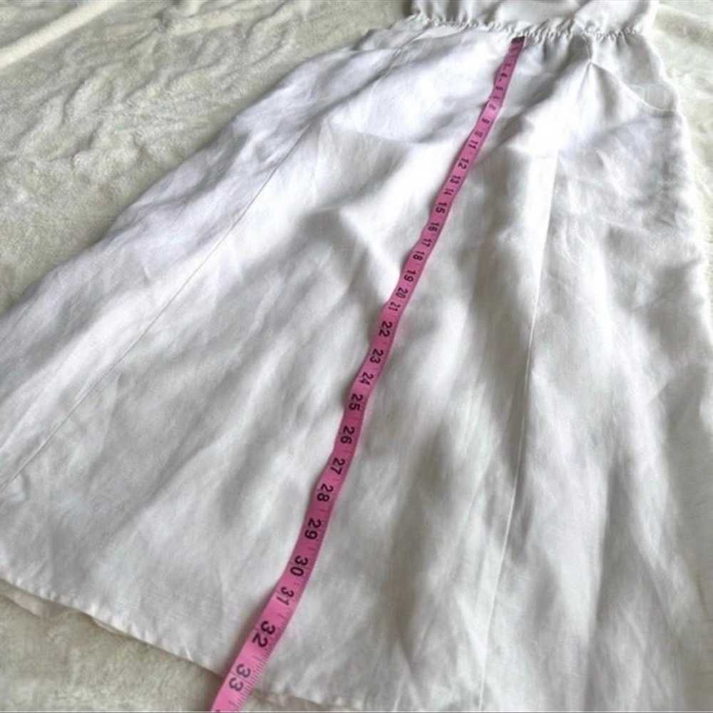 Reformation White Tencel Linen Midi Dress Size 2 - image 9