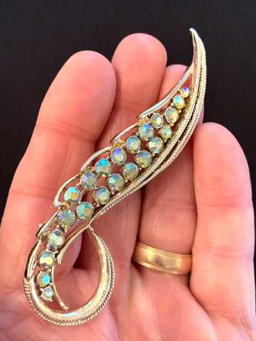 Rare Large Vintage Feather Brooch 1960’s Mint