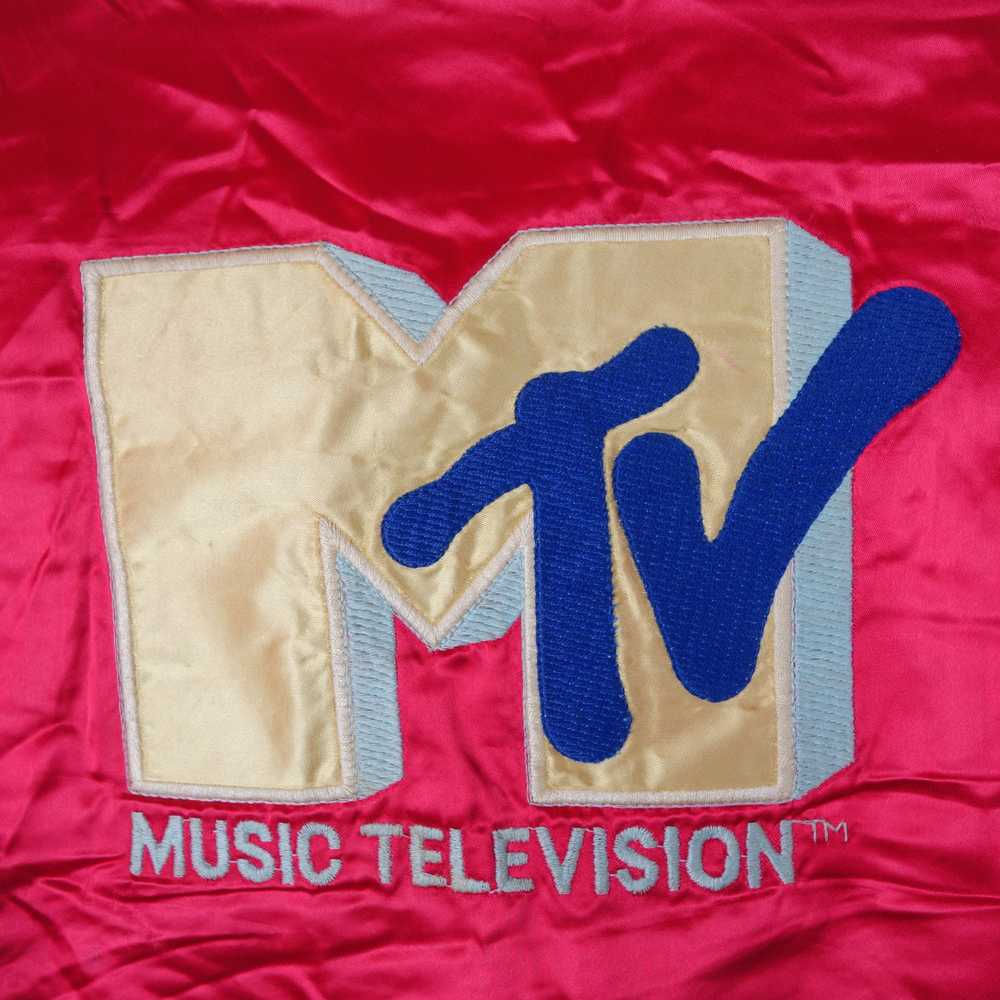 MTV - Vintage 1980's MTV red Pyramid nylon embroi… - image 4