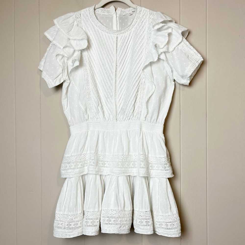 Maia Bergman Mery Dress XL white ruffle mini femi… - image 2