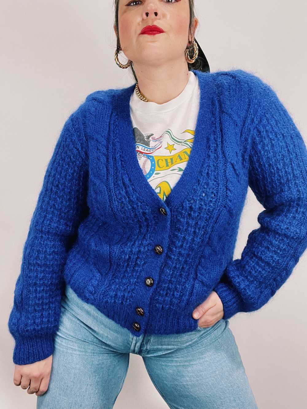 Cable Knit Cardigan - image 6