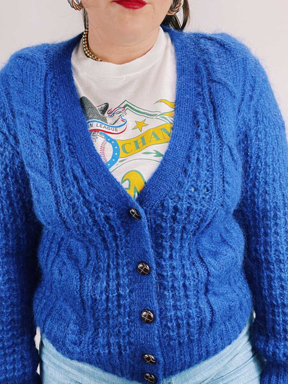 Cable Knit Cardigan - image 7