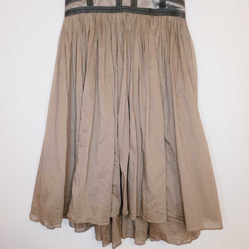 Sass and Bide taupe strapless corset top pleated … - image 5
