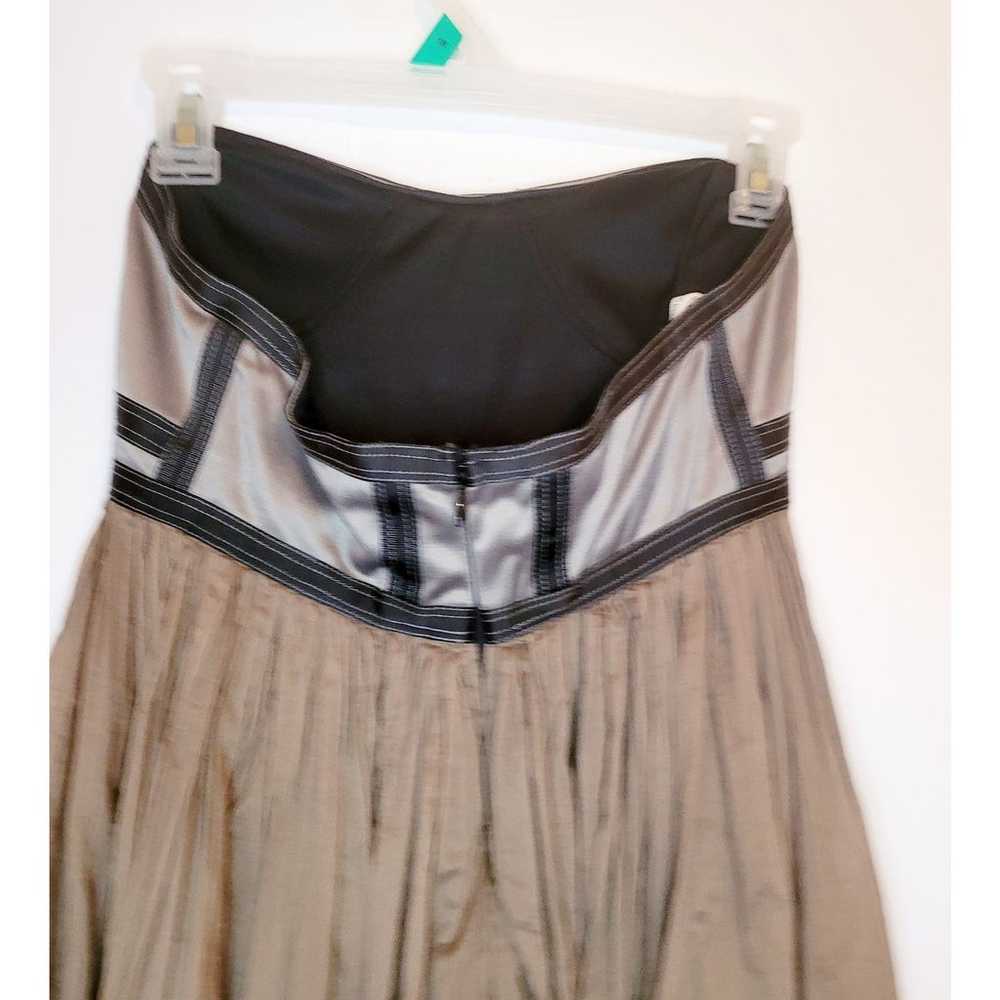 Sass and Bide taupe strapless corset top pleated … - image 7