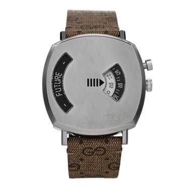 GUCCI Stainless Steel Canvas 38mm Grip Quartz Watc