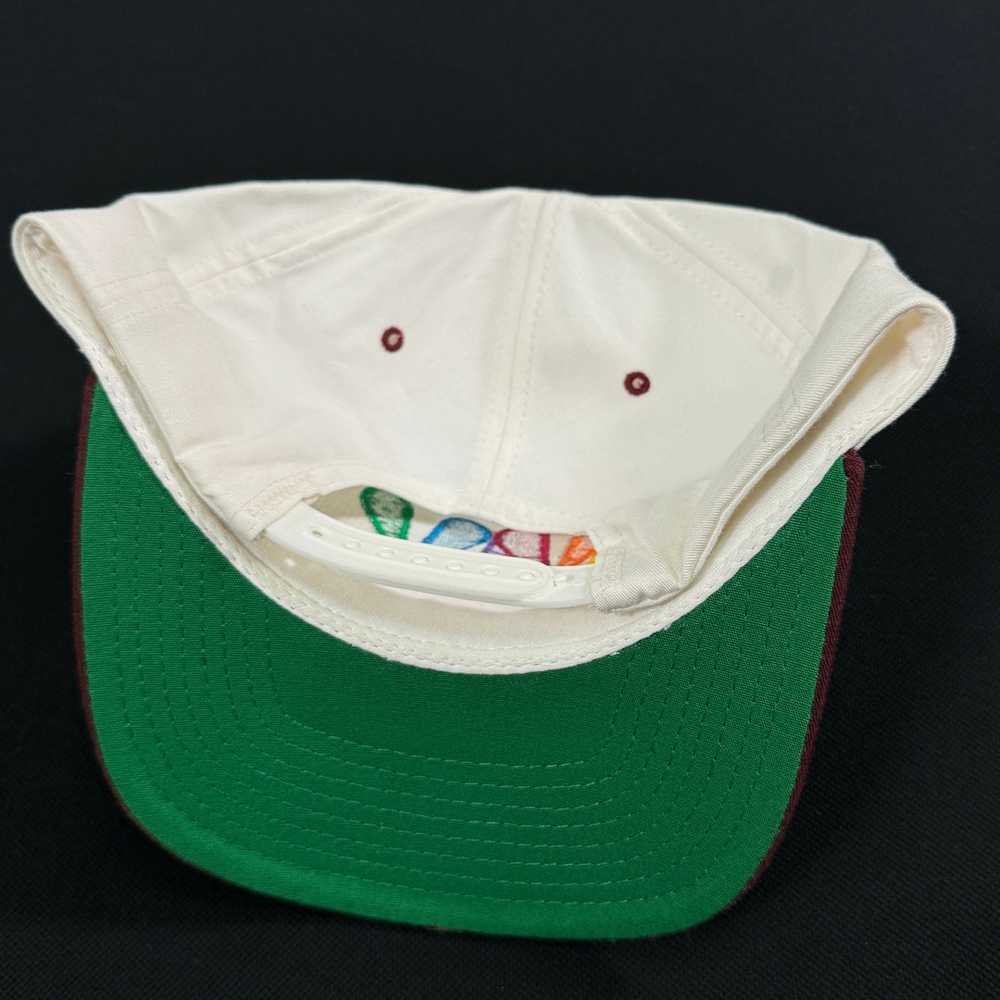 MV Sports White Maroon Snapback Hat - image 3