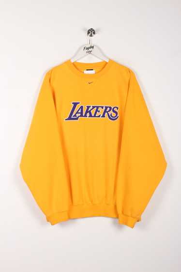 90's Nike Lakers Sweatshirt Yellow XL