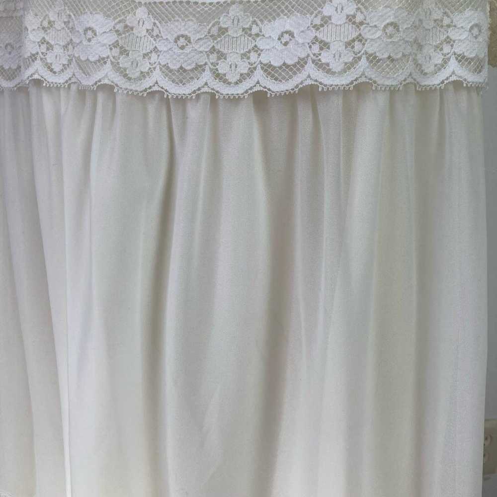 Vintage 70s Wedding Dress Gown Maxi // Size XS - image 8