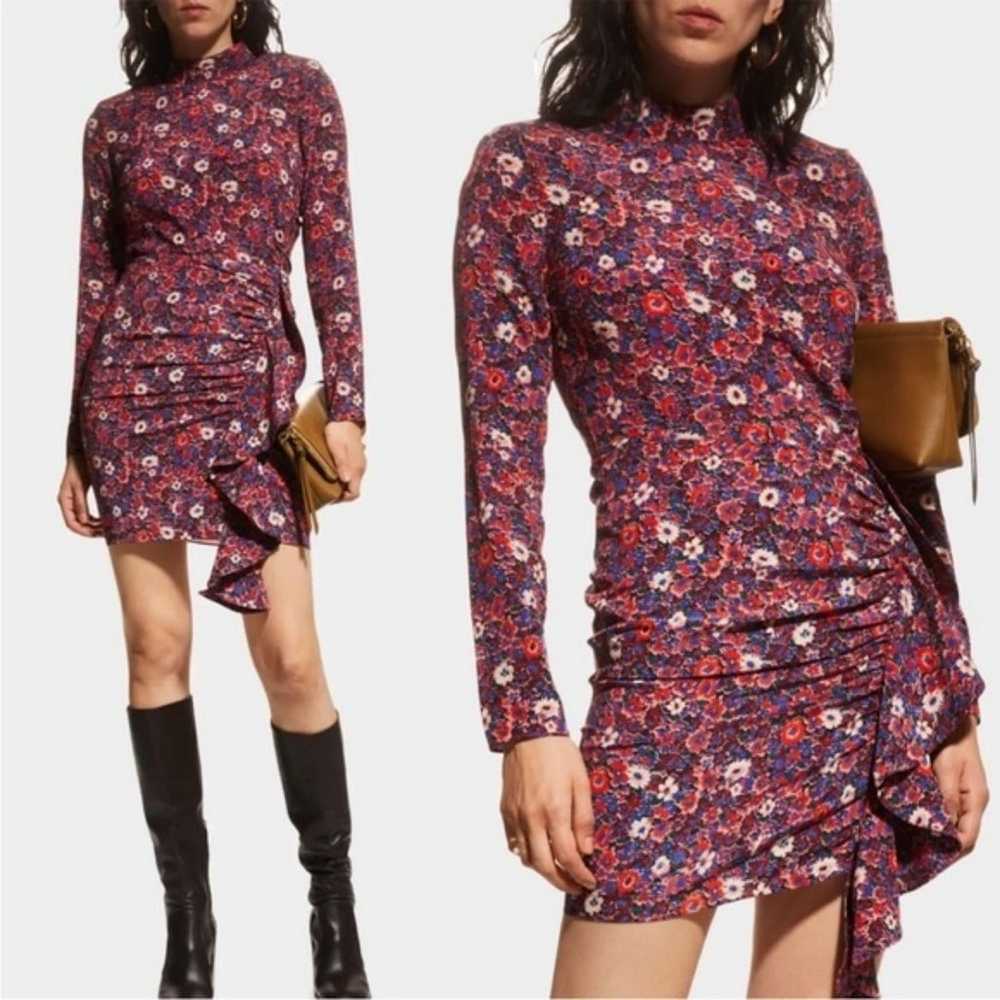 NEW NWOT Veronica Beard Louella Dress Berry Multi… - image 1