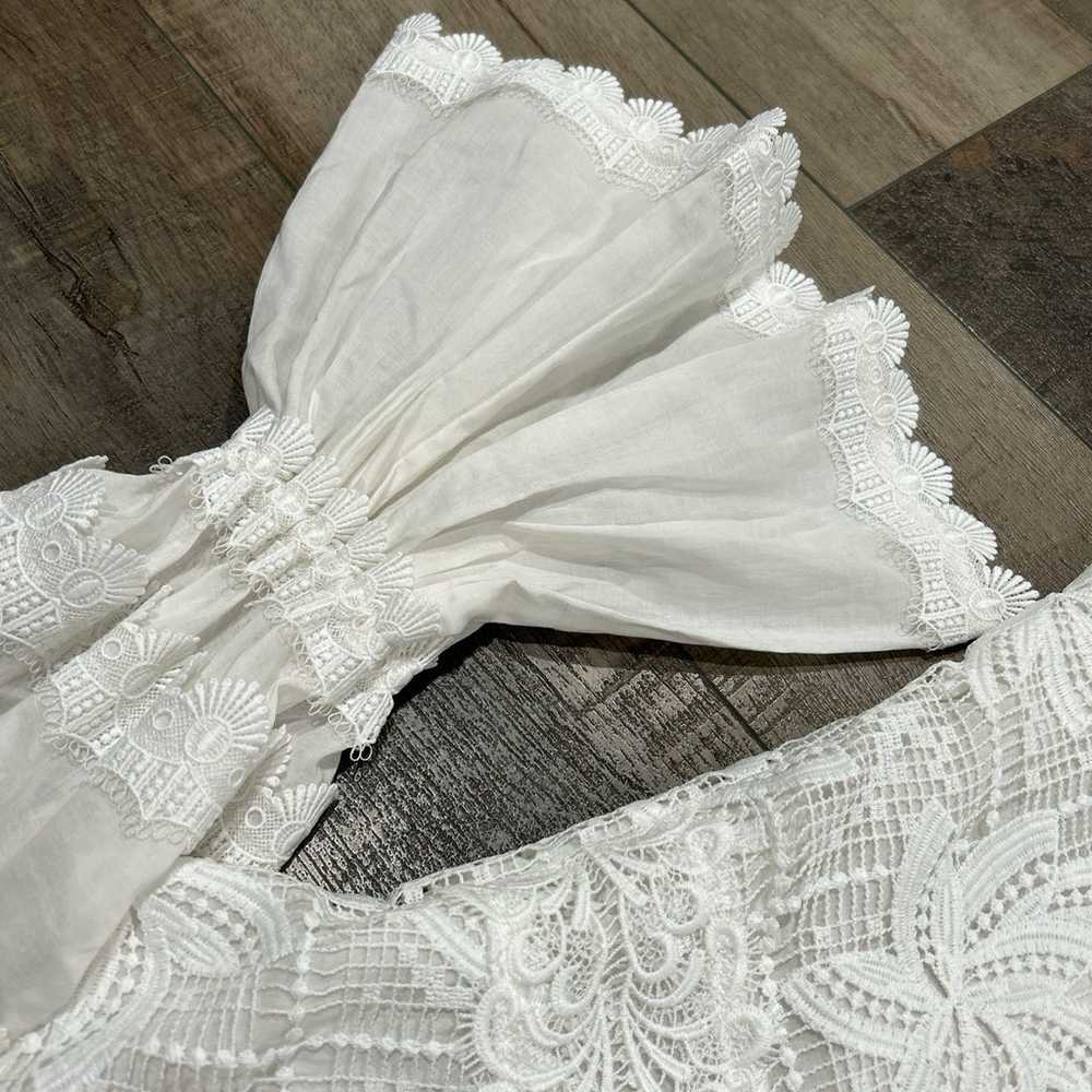 WAIMARI Solara lace puff sleeve mini dress - image 4