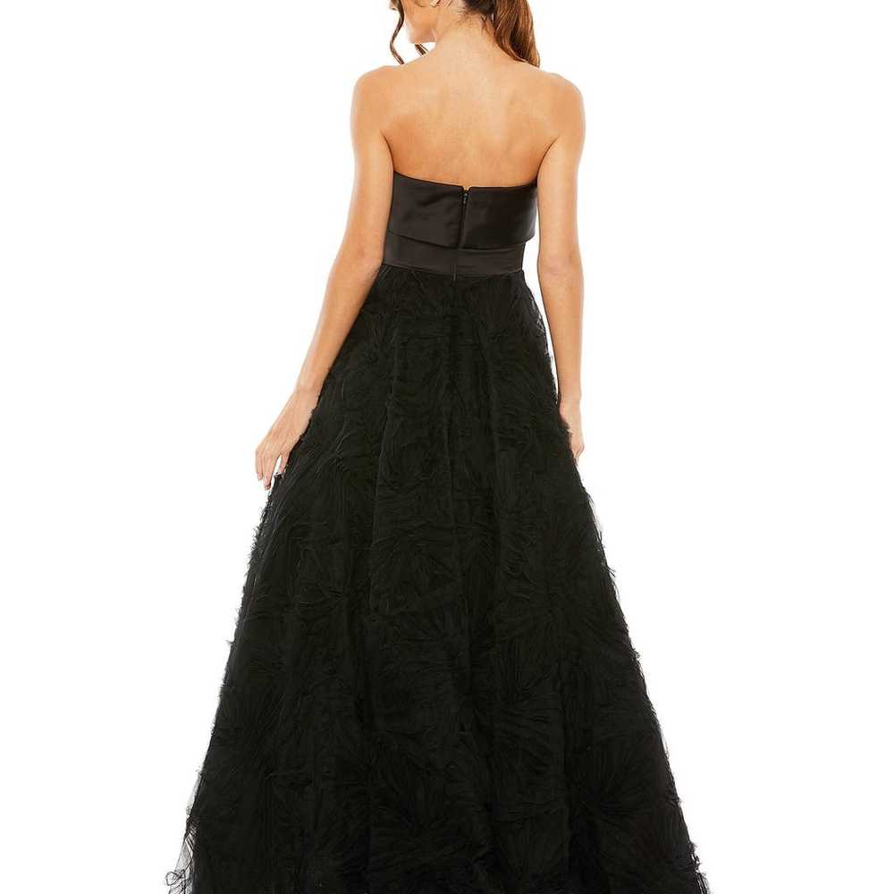 Mac Duggal Black Strapless Front Bow Knot Tulle G… - image 2