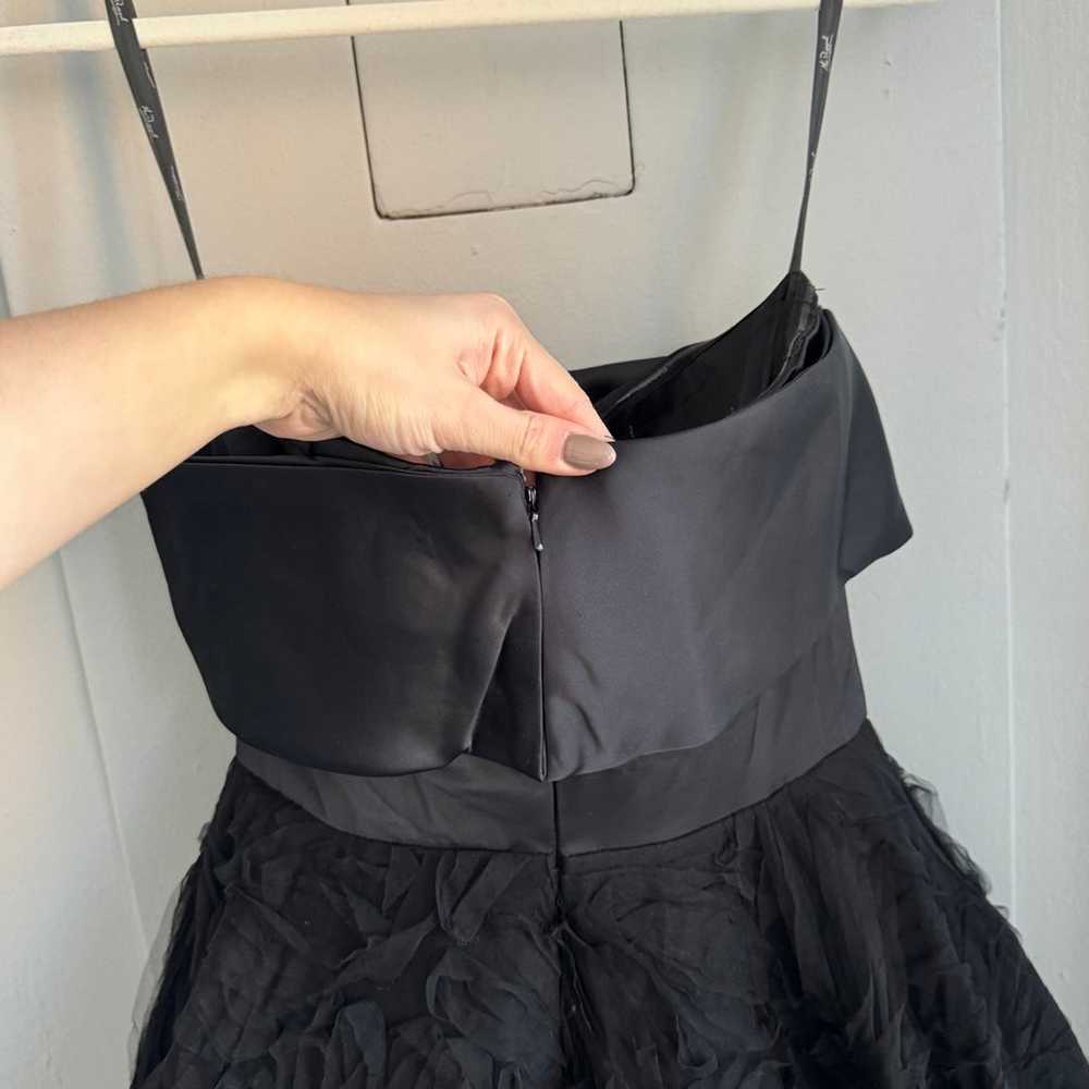 Mac Duggal Black Strapless Front Bow Knot Tulle G… - image 8