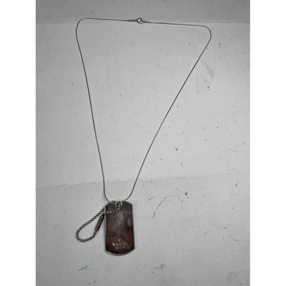 Gucci Dog Tag silver necklace - image 8