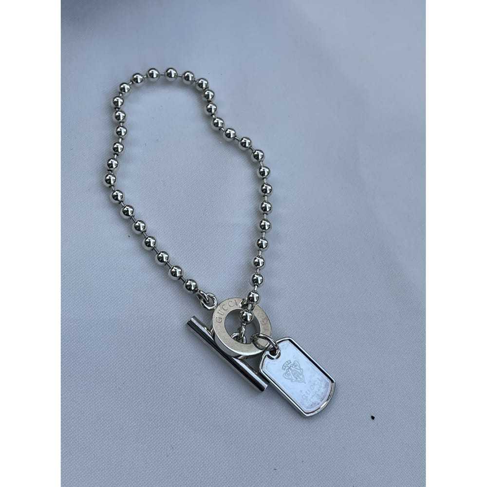 Gucci Dog Tag silver bracelet - image 2